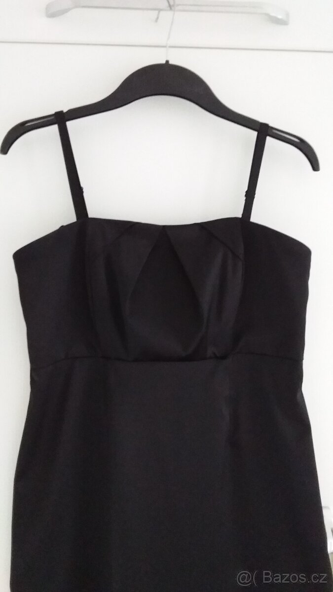 Saténové korzetové šaty s ramínky vel. S /36 - 2