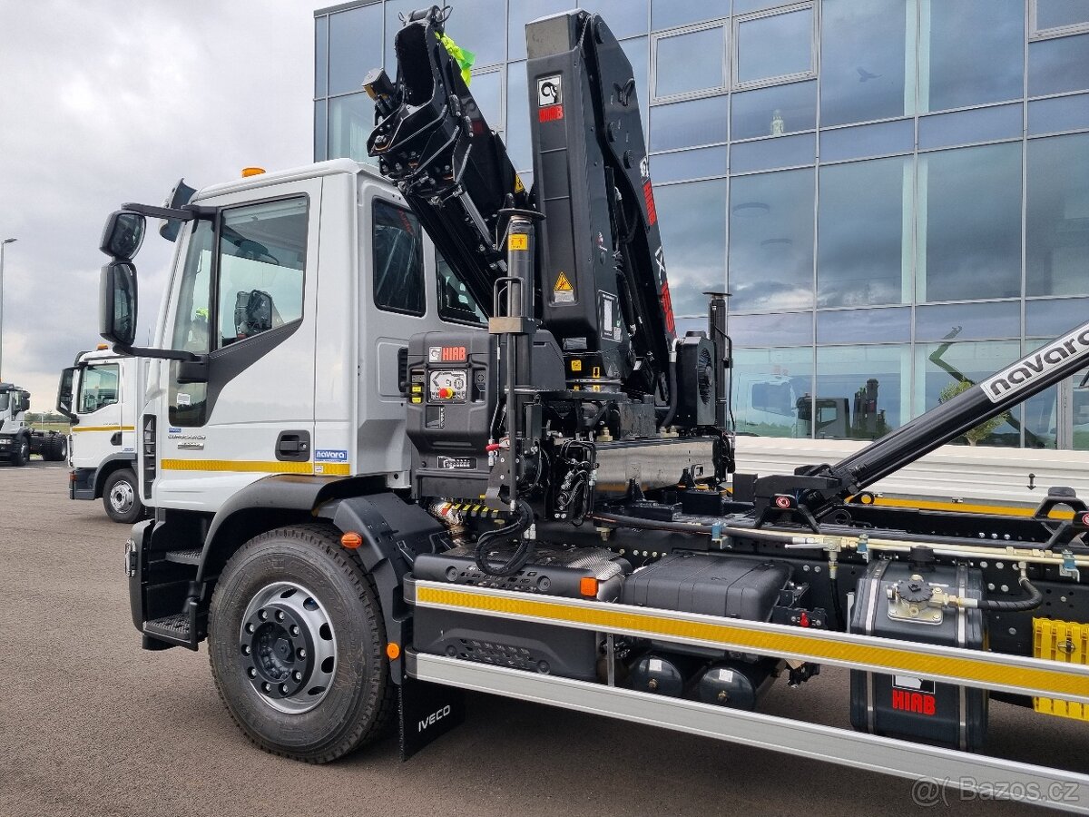 IVECO EUROCARGO 180E28 RUKA HIAB 158 + NOSIČ KONTEJNERU 10T - 2
