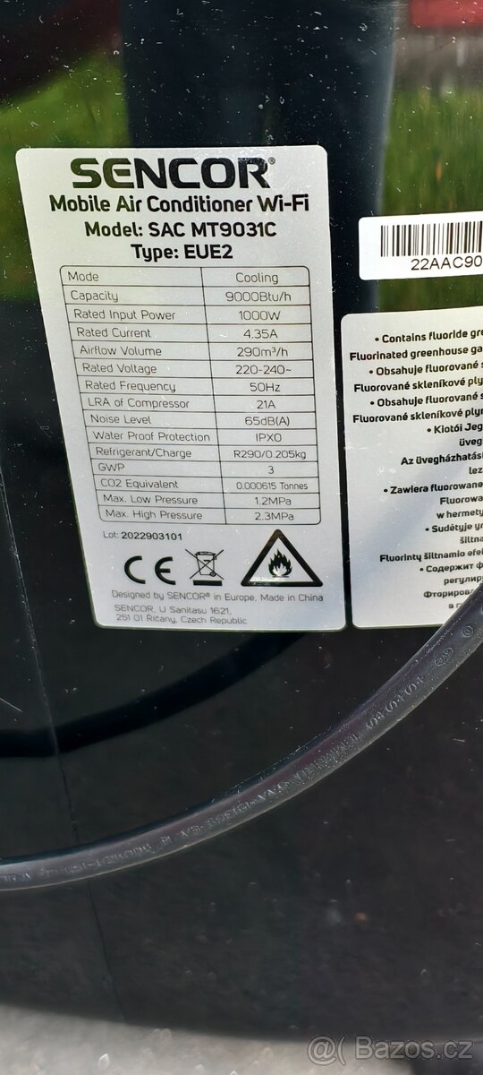 Mobilní klimatizace Sencor - 2
