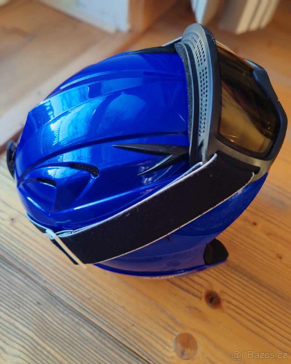 Dětská lyžařská helma + brýle - 2