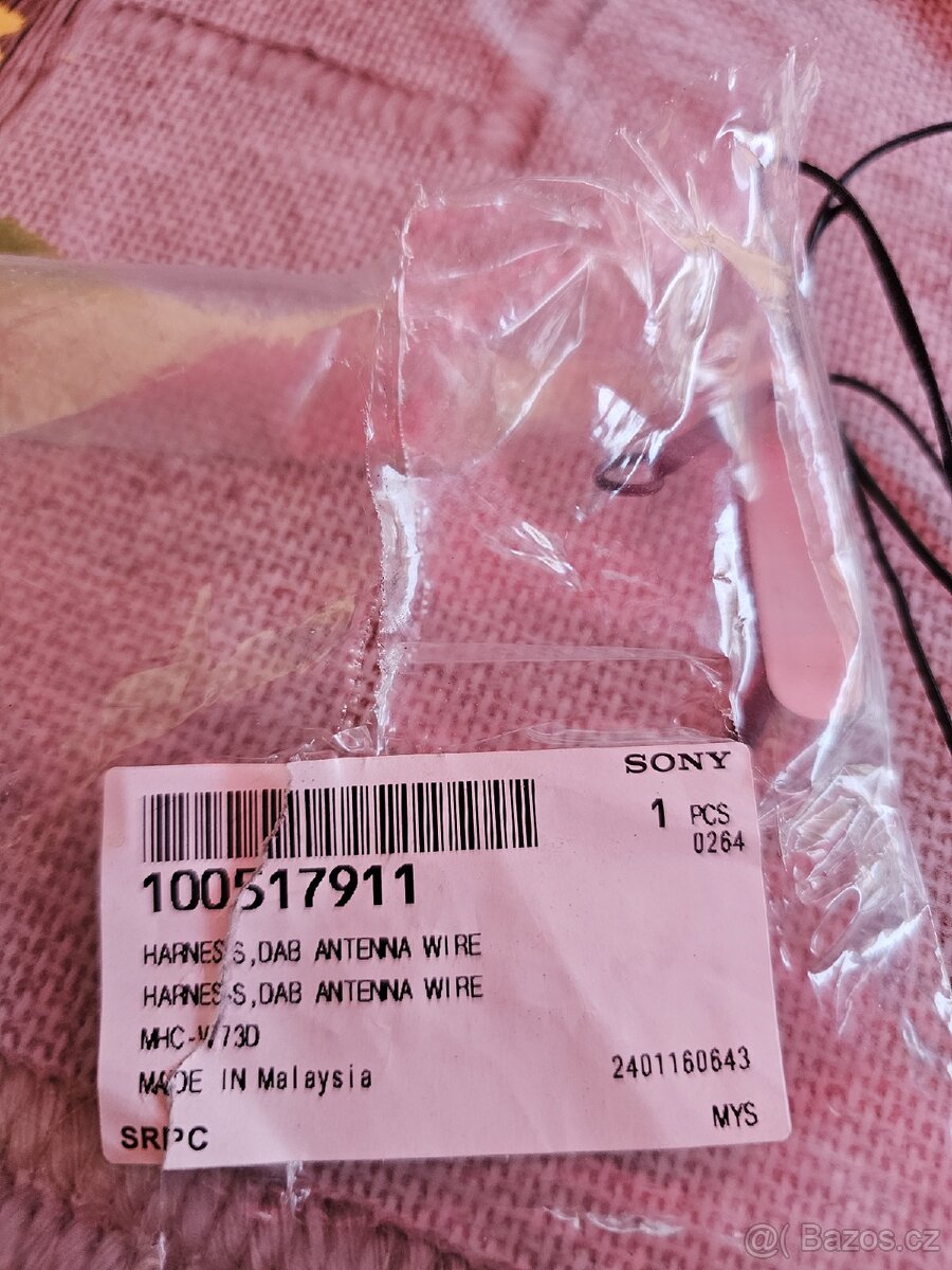 Anténa FM k Sony partyboxu. - 2