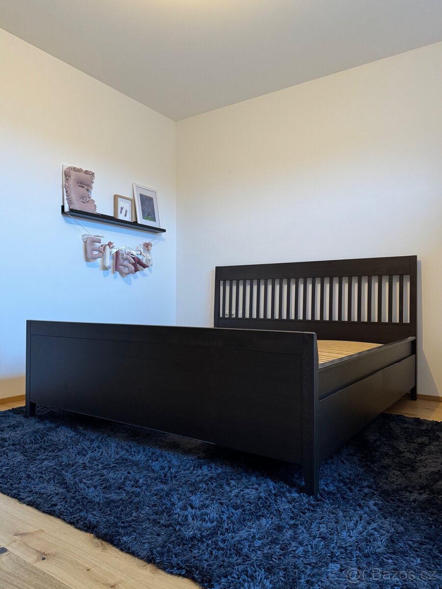 Dřevěná postel 180x200 cm IKEA IDANAS - 2