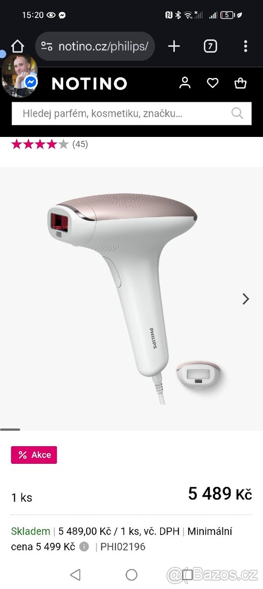 Epilátor Philips Lumea IPL 7000 SC1994/00 bílý - 2