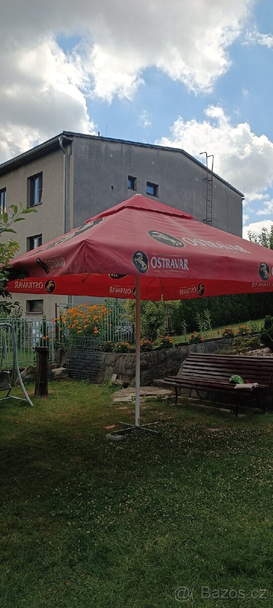 Hospodský slunečník 3.5 x 3.5 m - 2