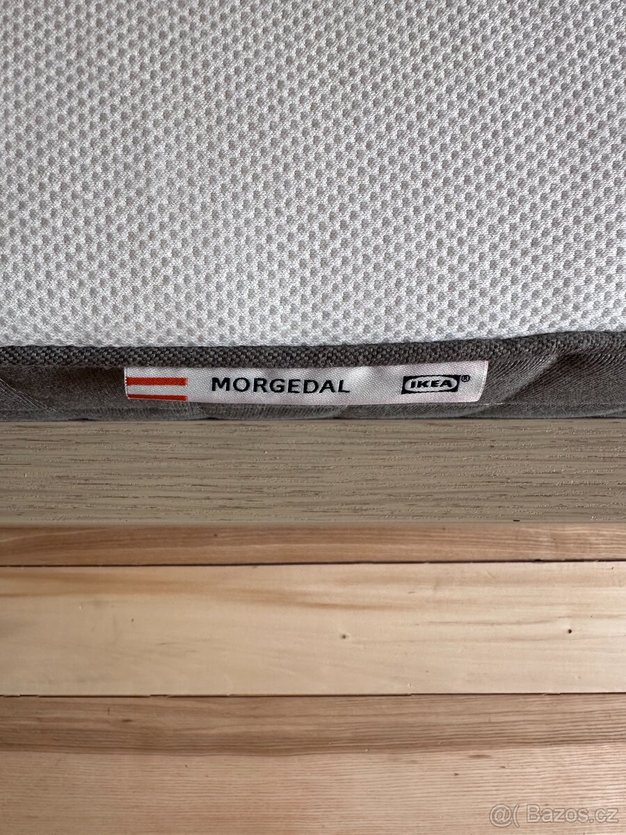 postel MALM IKEA 90x200, rošt Lonset a matrace Morgedal - 2