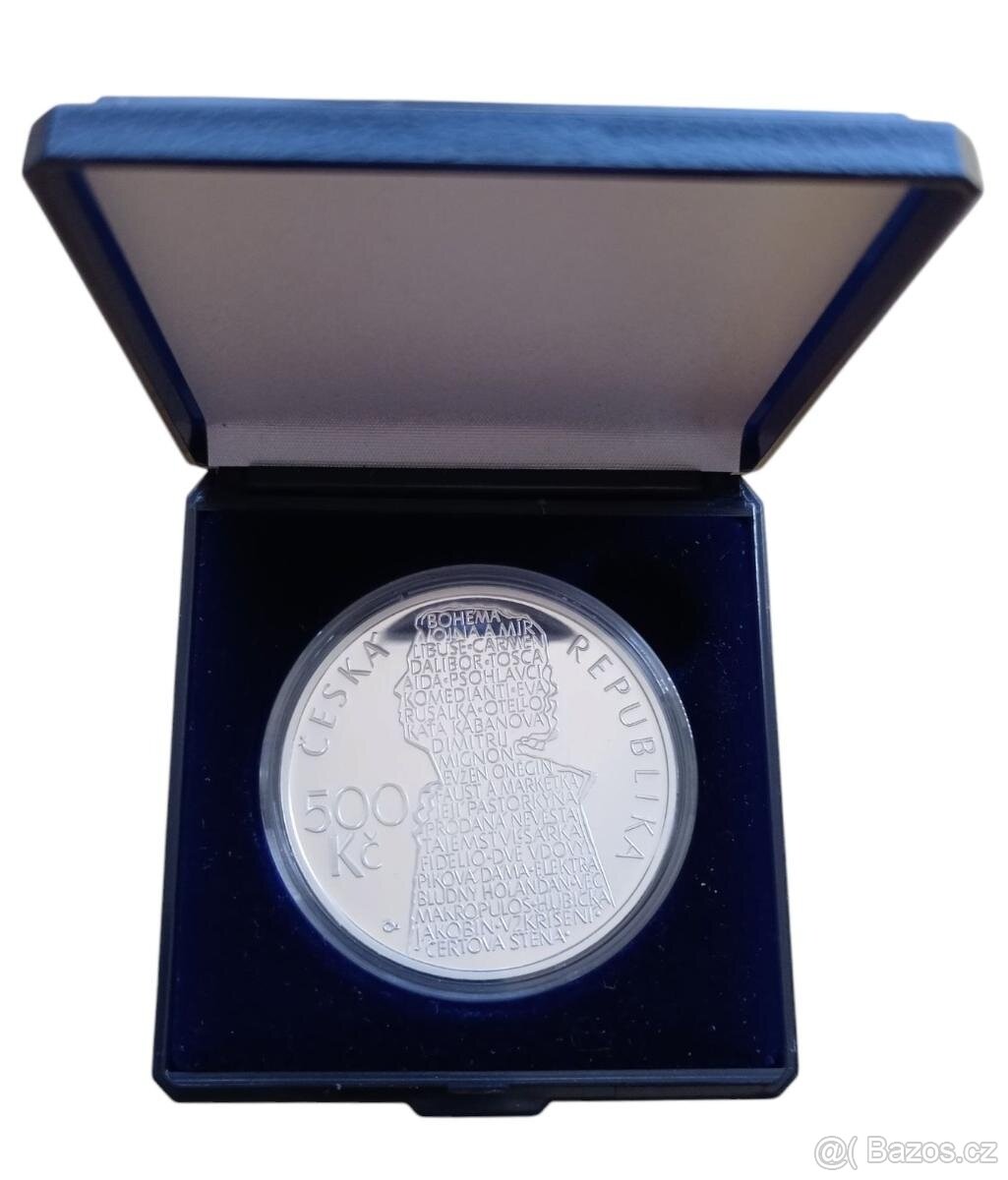 PAMĚTNÍ STŘÍBRNÁ MINCE 500 KČ 2013-100 VÝROČÍ NAROZENÍ Beno - 2