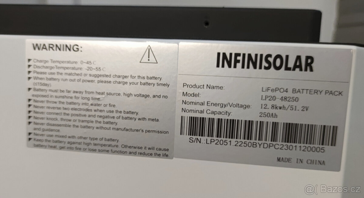 Bateriové úložiště pro FVE LiFePO4 48V - 2