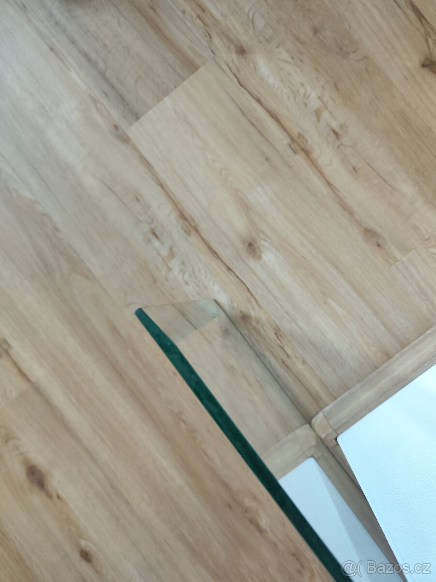 Kalené sklo před krb, rohové s fazetou - 2