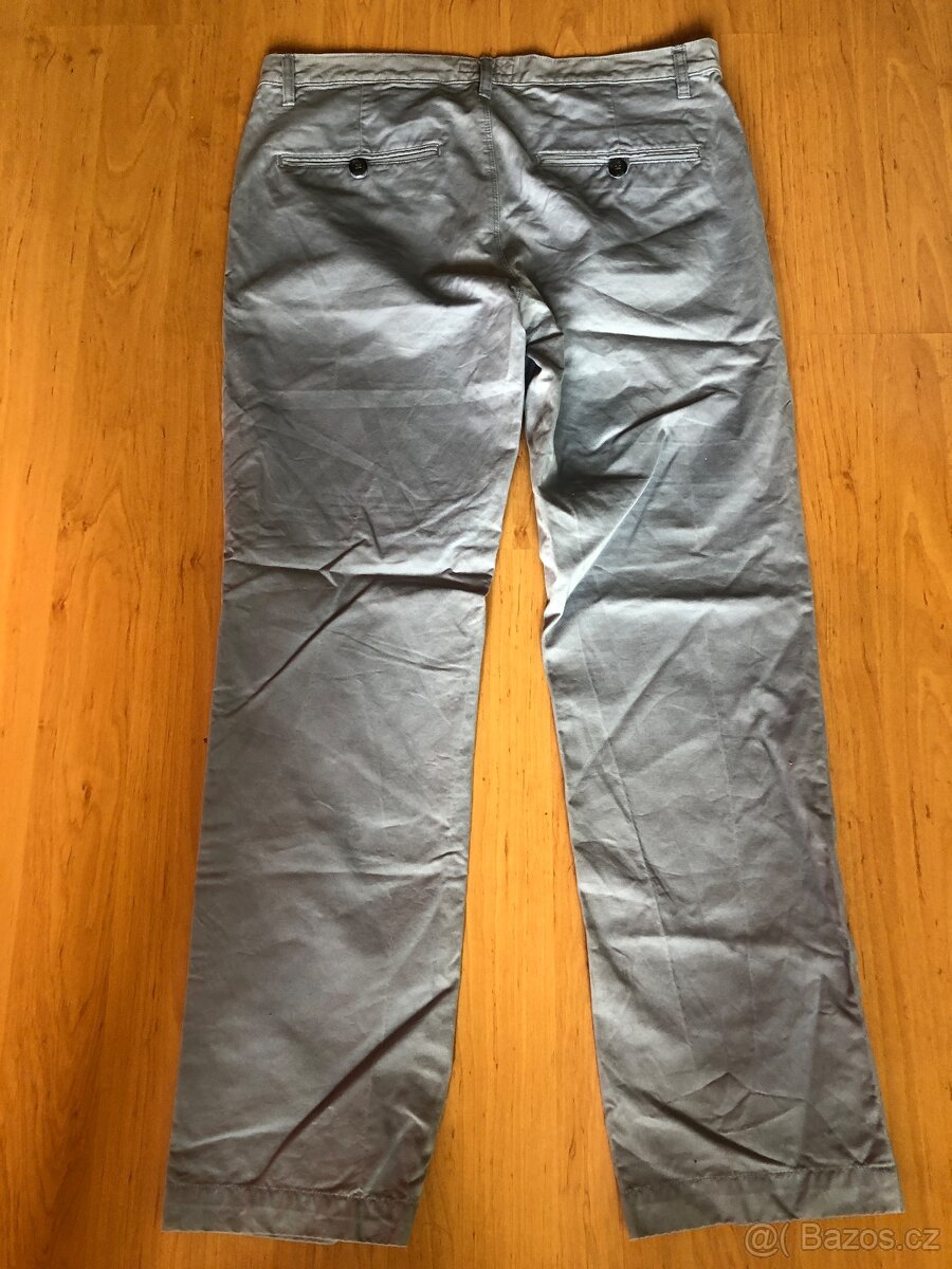 pánské šedomodré kalhoty vel. 34/32 - 2