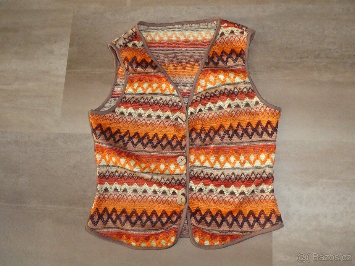 Letní souprava - vesta a sukně - 2