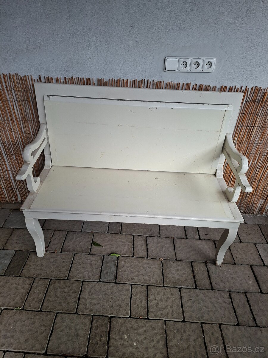 Selská dřevěná lavice - 2