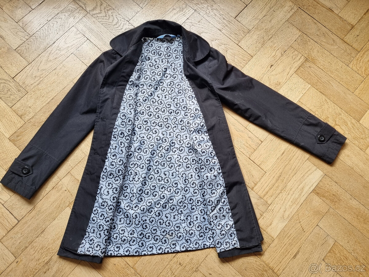 Jarní dámský černý kabát vel.36 - 2