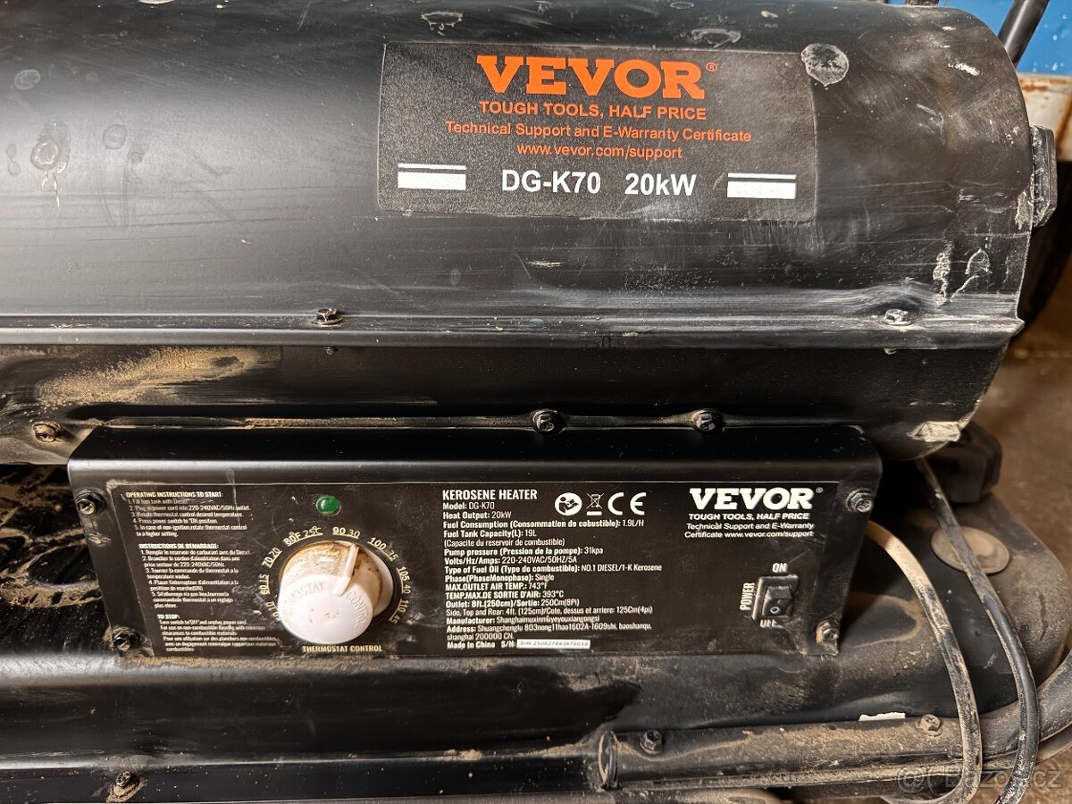 Topidlo - Naftové 20KW - 2