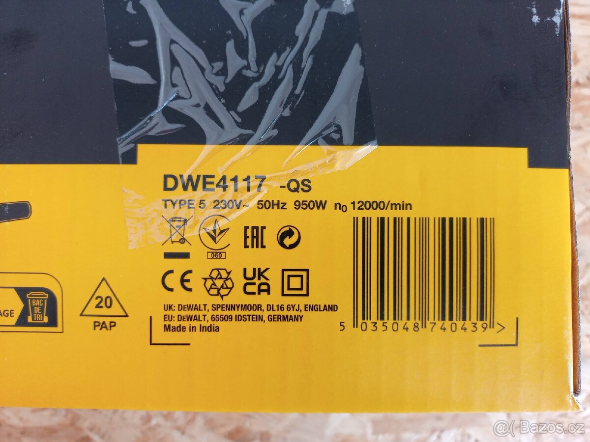 Úhlová bruska DeWalt DWE4117-QS, 950W, 125 mm - 2