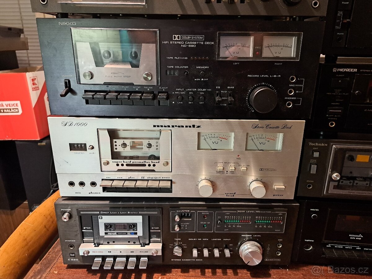 Hromada tape decků, vše funkční - DOPLNĚNO o další - 2