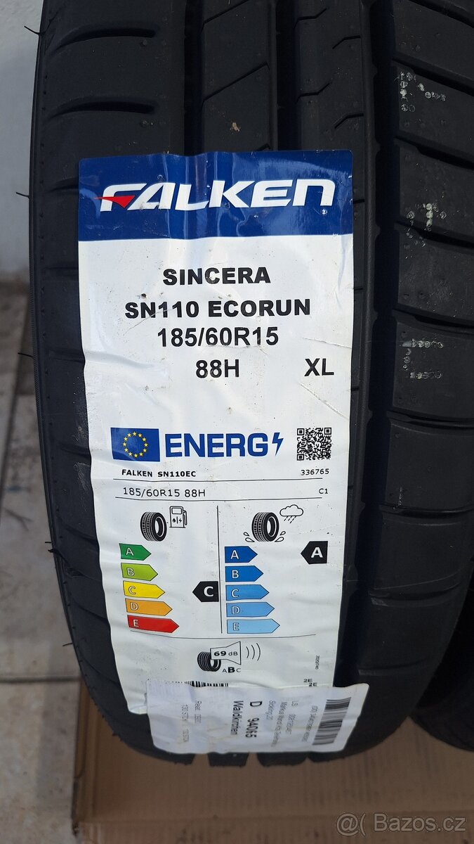 2ks letní pneu Falken 185/60 R15 nový nejetý - 2
