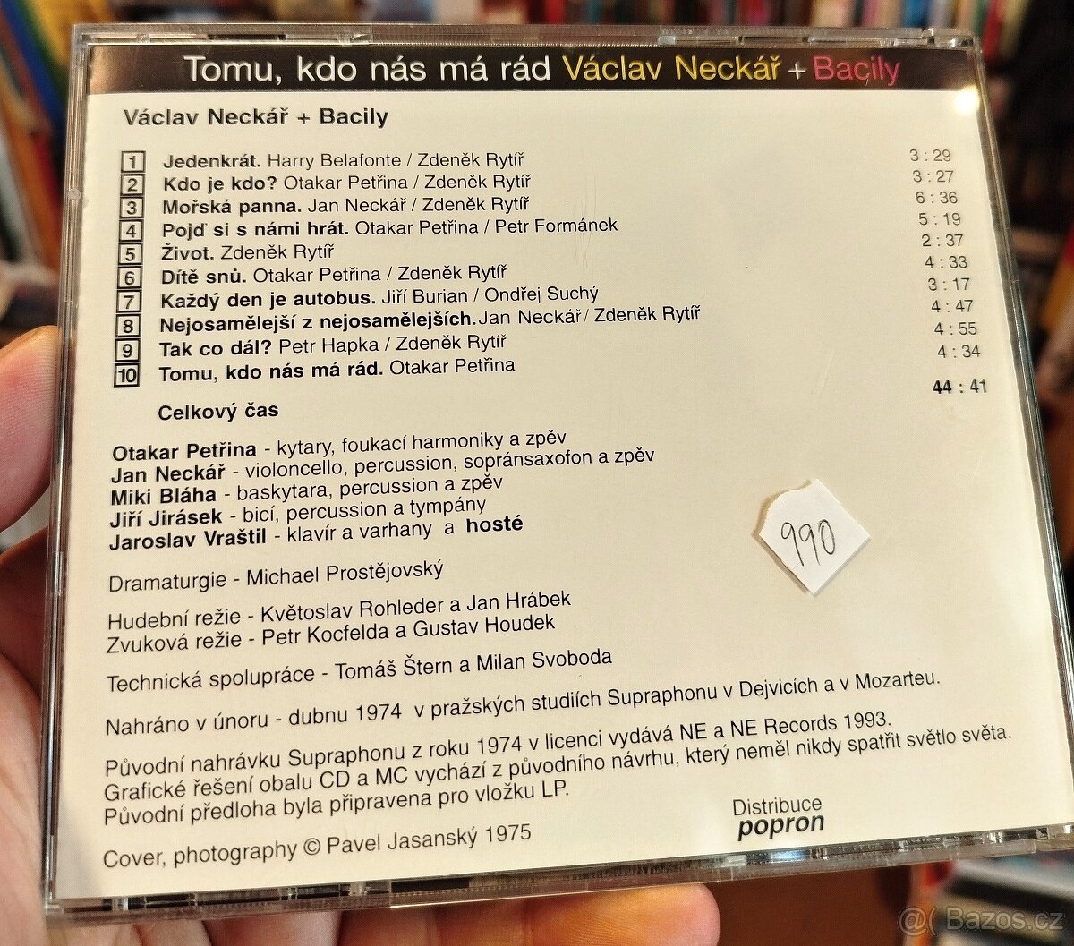 CD VÁCLAV NECKÁŘ + BACILY - TOMU, KDO NÁS MÁ RÁD (autogram) - 2