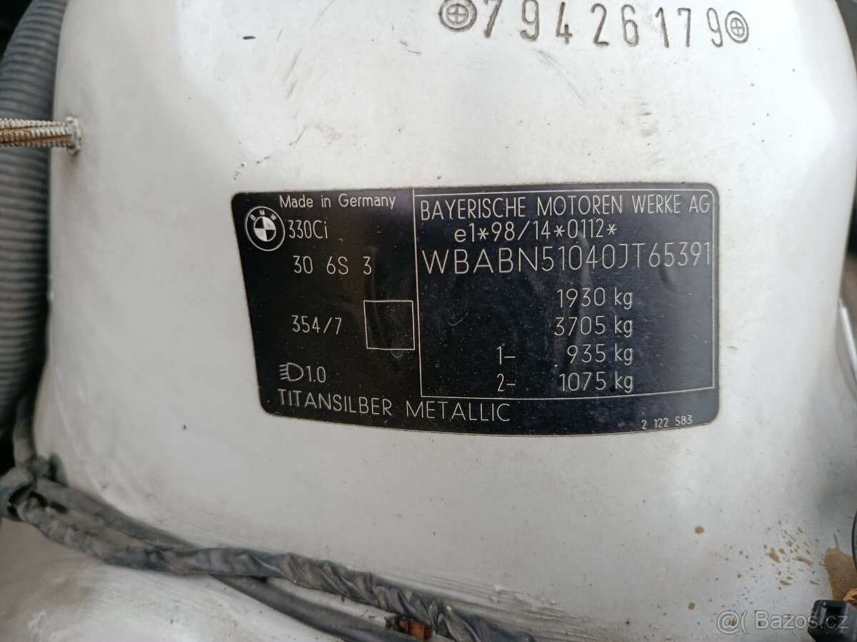 Motor BMW 330 Ci 170kw M54B30 - 2