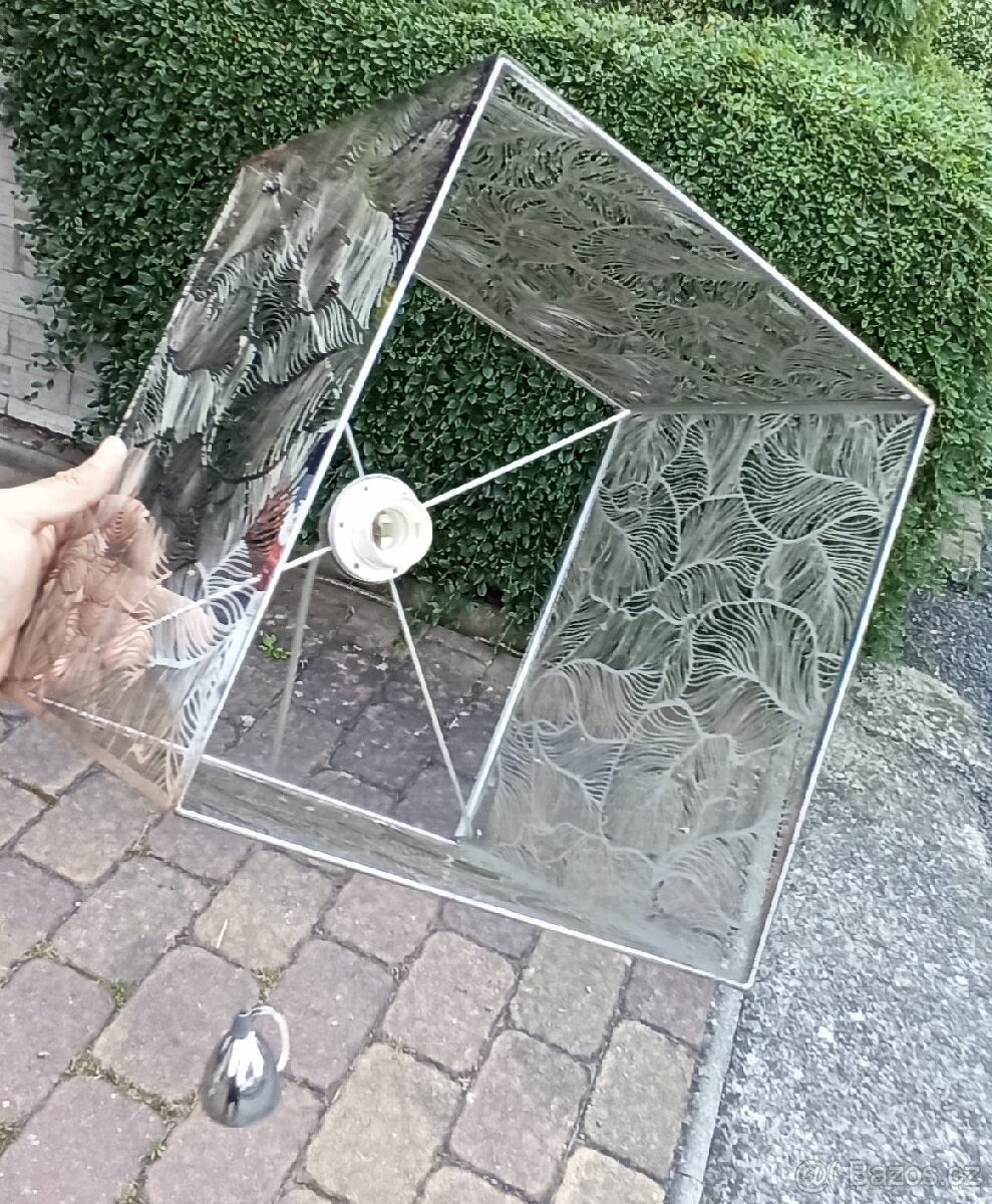 Stropní světlo kovová krychle - 2