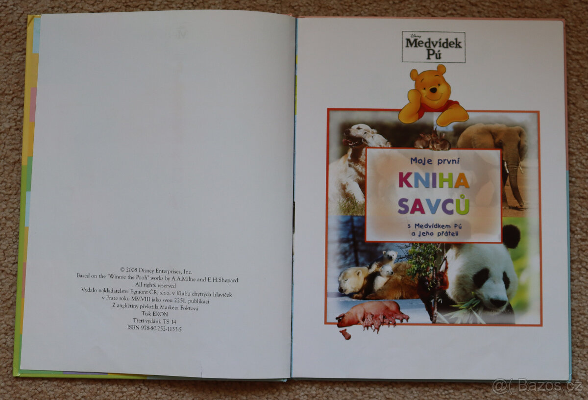 Moje první kniha savců s Medvídkem Pú a jeho přáteli - 2