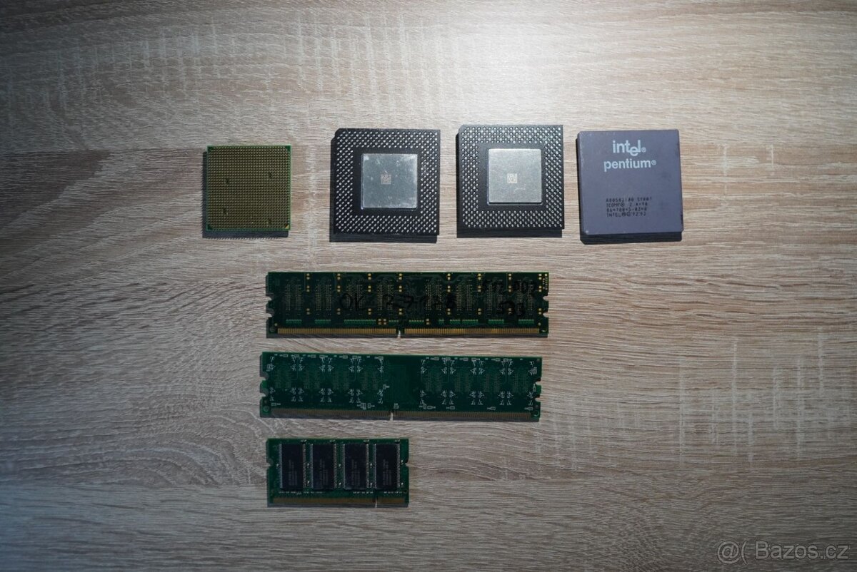 Staré PC komponenty (procesory + RAM) - 2