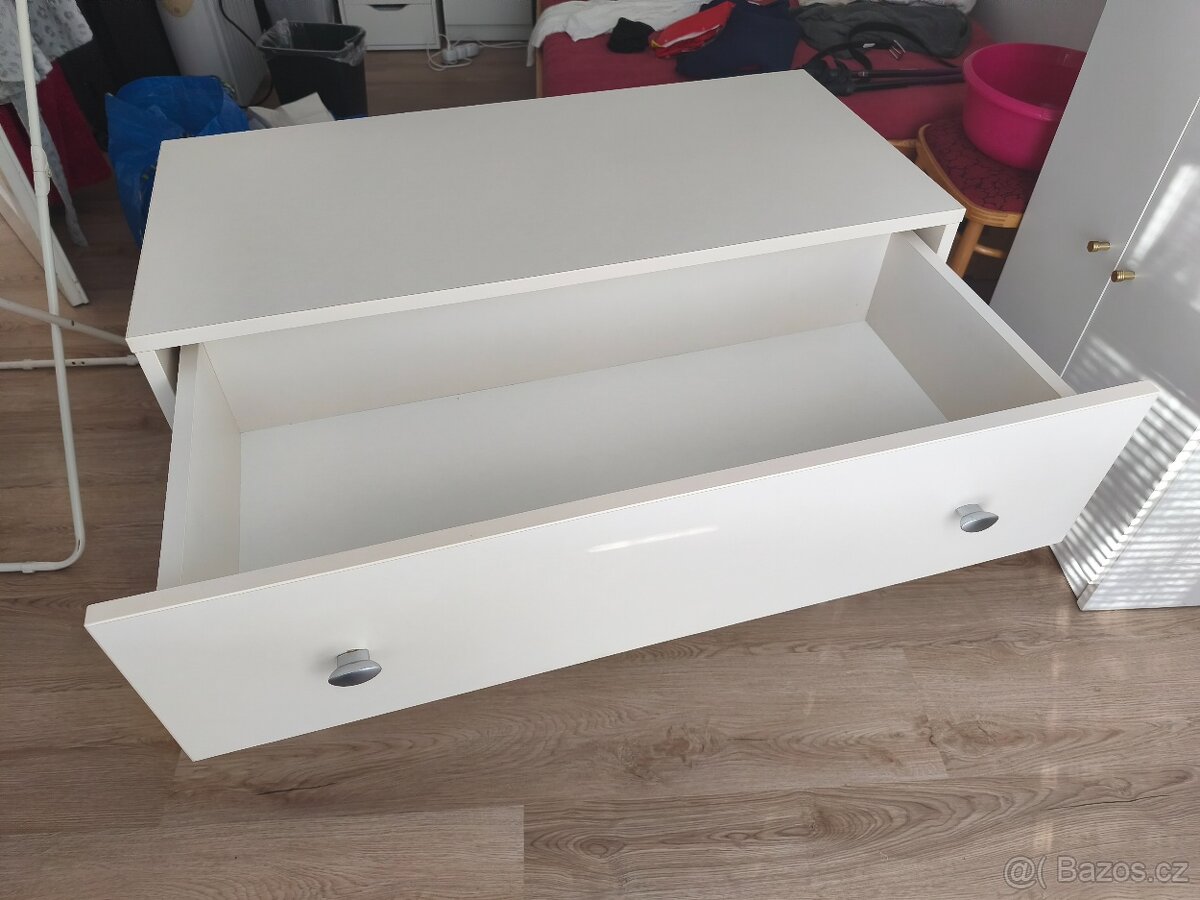Bílý psací stůl se šuplíkem - 2