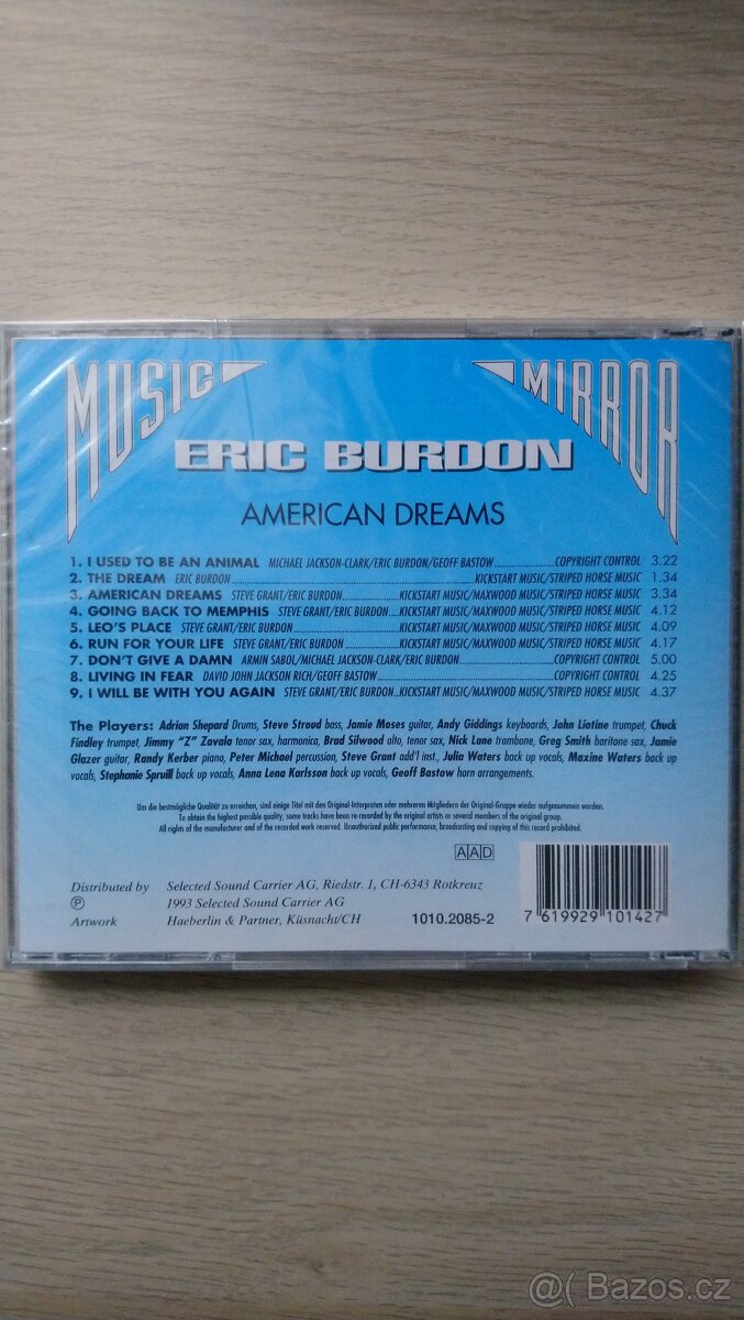 CD Eric Burdon - American Dreams - 2