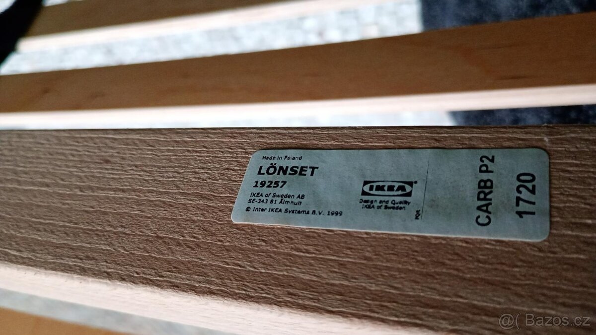 2x lamelový rošt IKEA LÖNSET 80x200 cm - 2