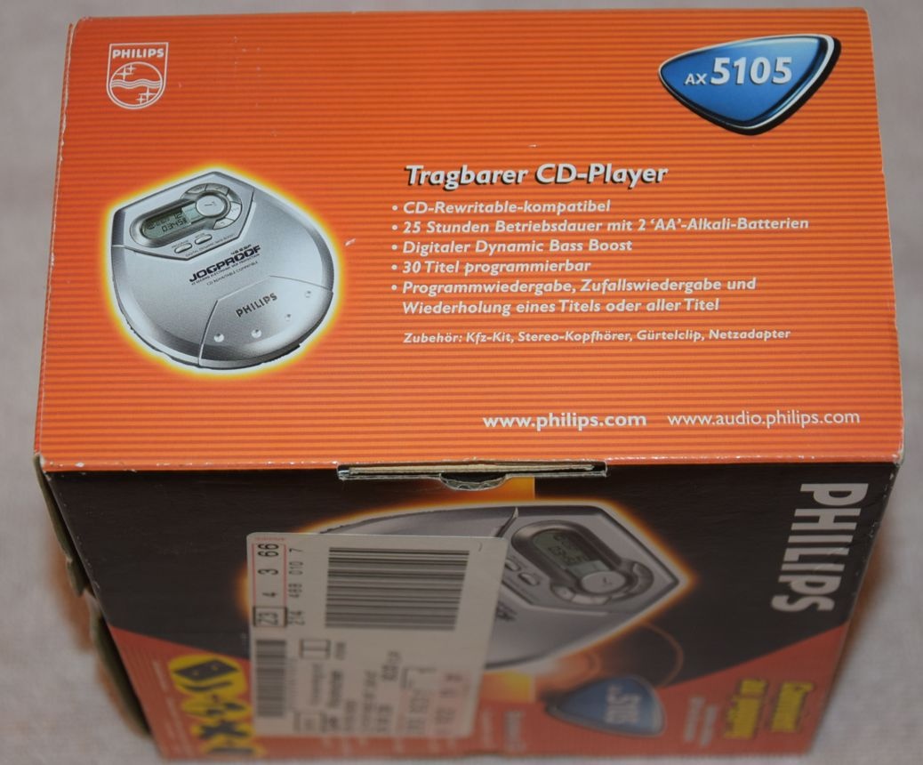 CD přehrávač Philips AX-5105, mnoho příslušenství, nový - 2