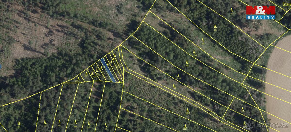 Prodej lesa, 7177 m², Mysletice - 2