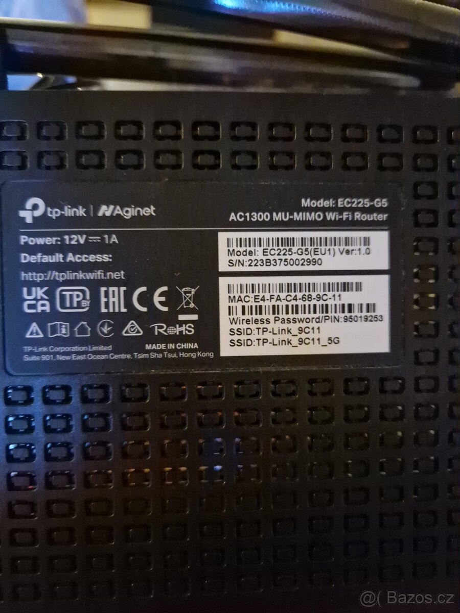 Prodám wifi router tp-link EC225-5G - 2