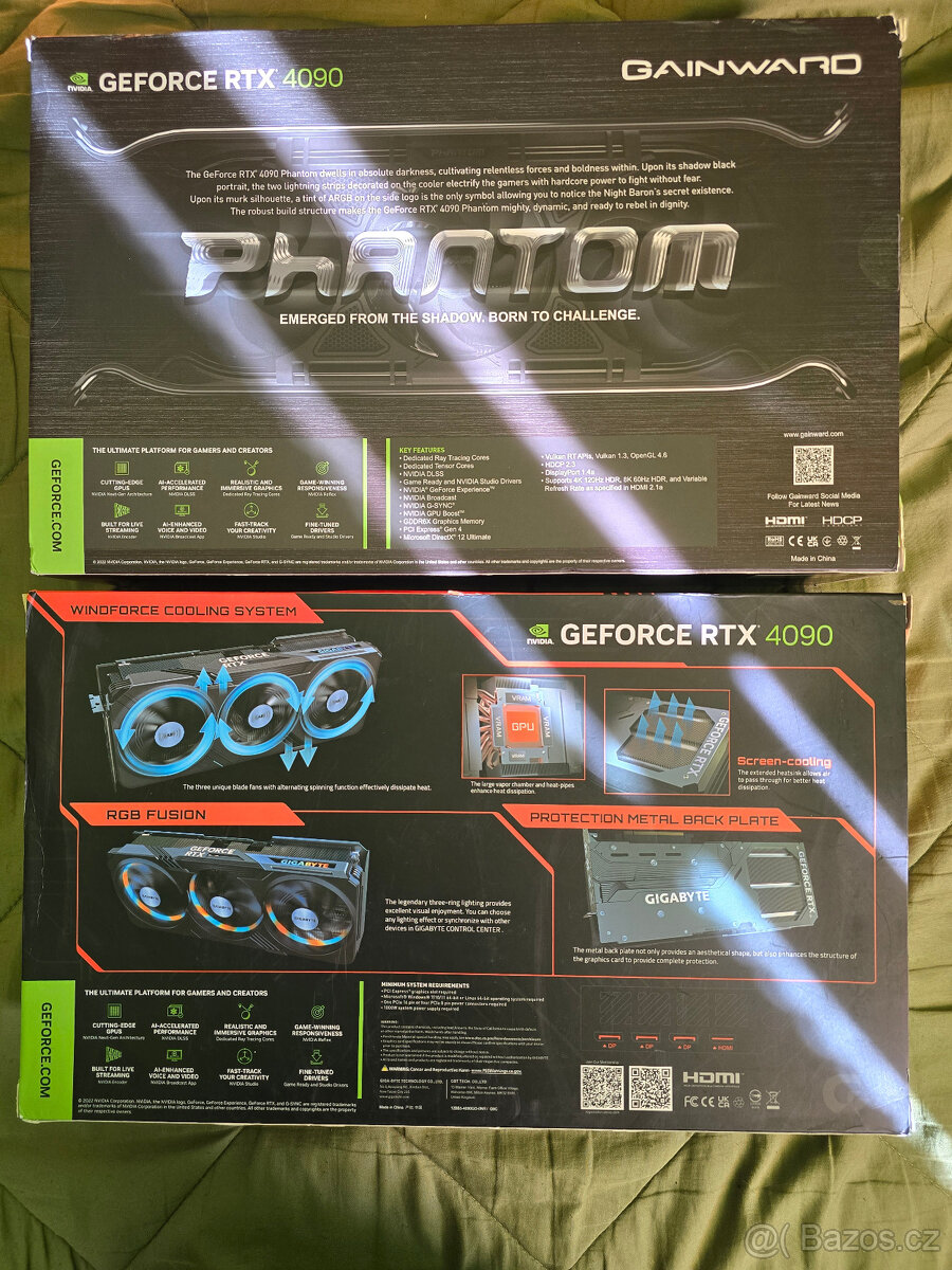 Krabica a antisag bracket od Gigabyte RTX 4090 - 2