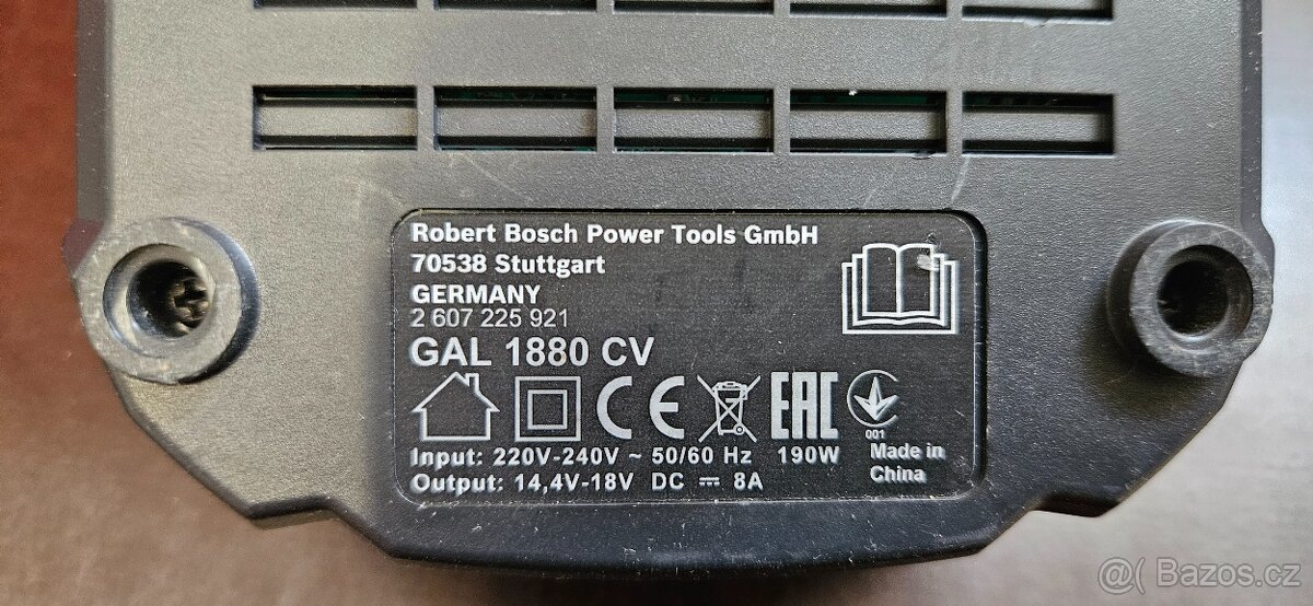Rychlonabíječka BOSCH GAL 1880CV - 2