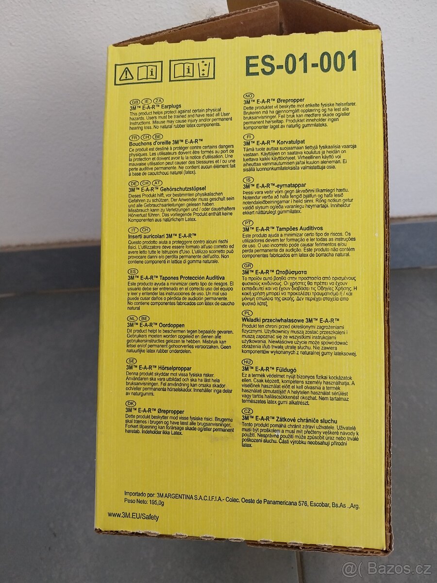 Špunty do uší - zvýhodněné balení, 250 párů - 2