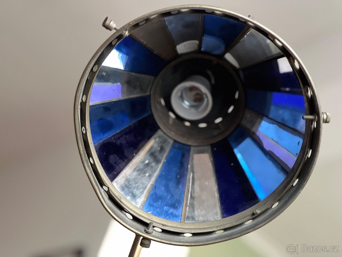 Retro Vintage Lampa 1930 se sklicky a zrcatk, rox eppler - 2