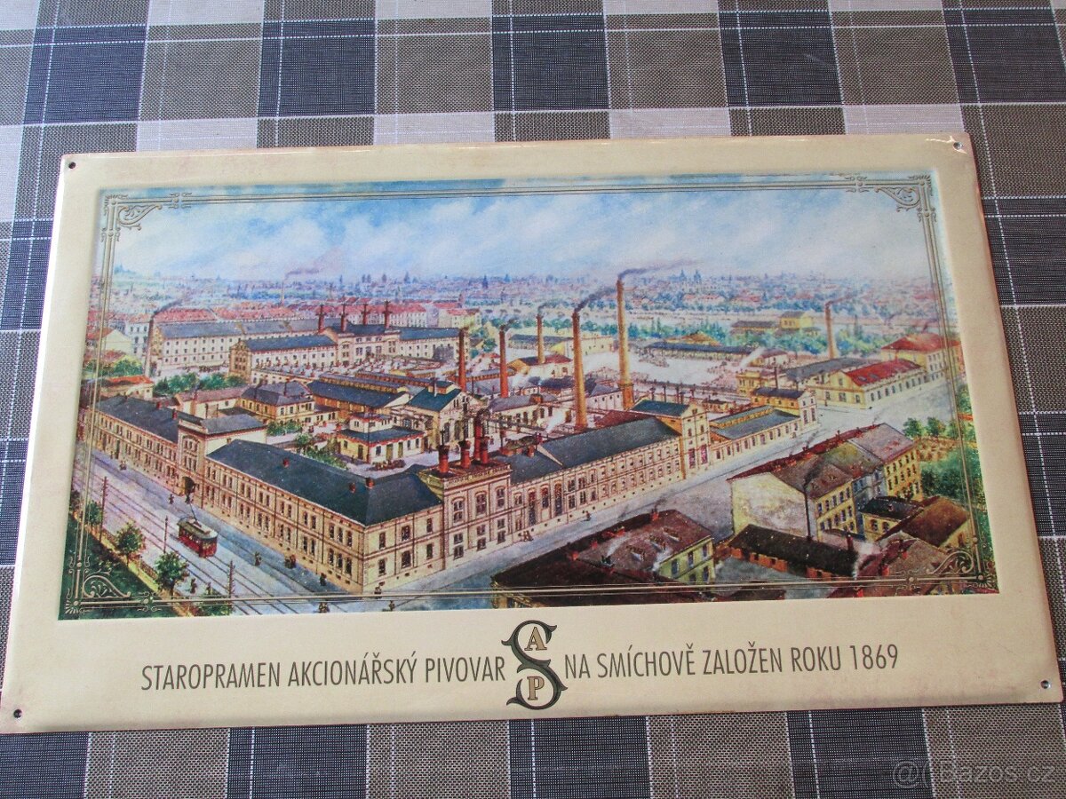 Plechové cedule Staropramem 2 Ks - 2