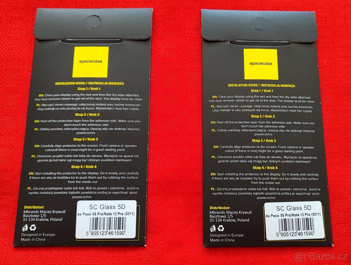 Ochranné sklo POCO X5 Pro nové. - 2