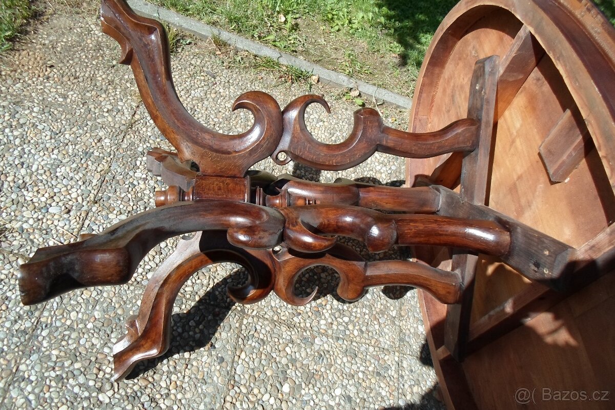 Starožitný stůl- křeslo - stolek - 2