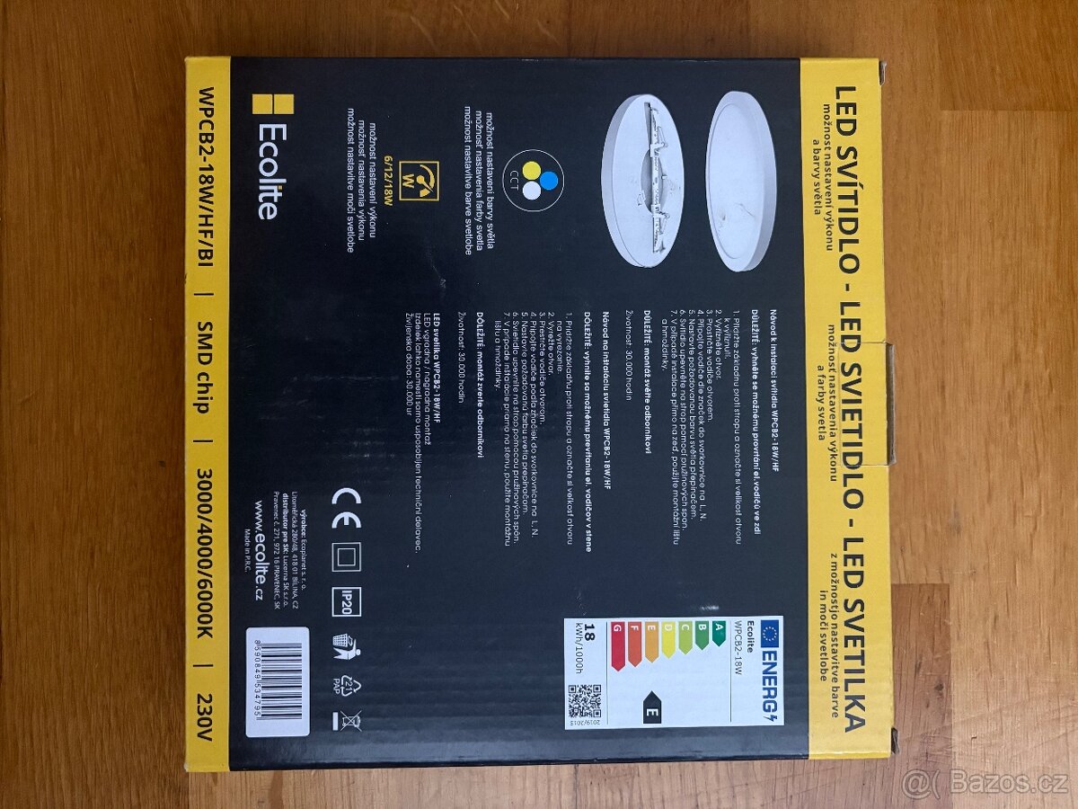 LED svítidlo Ecolite 18W se senzorem pohybu - 2
