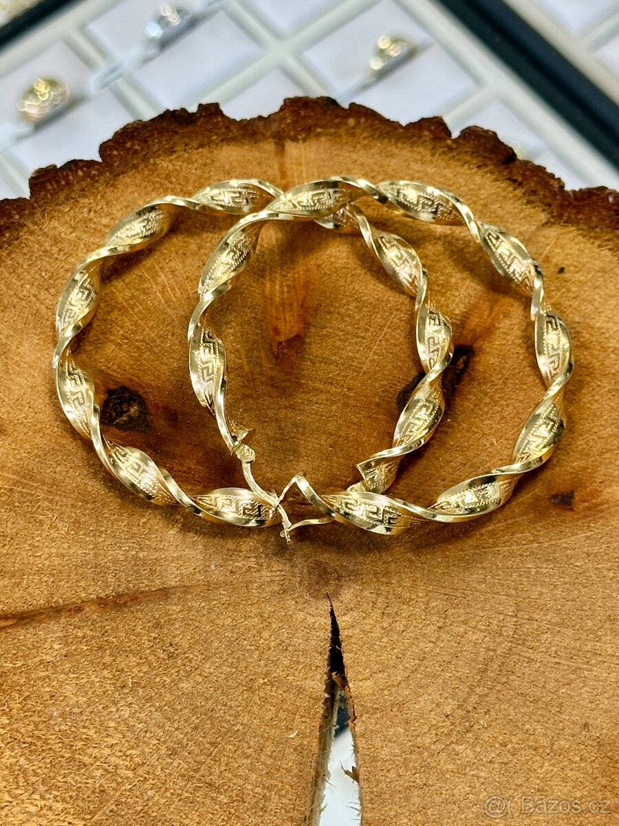 Zlaté náušnice 11,39g - 2