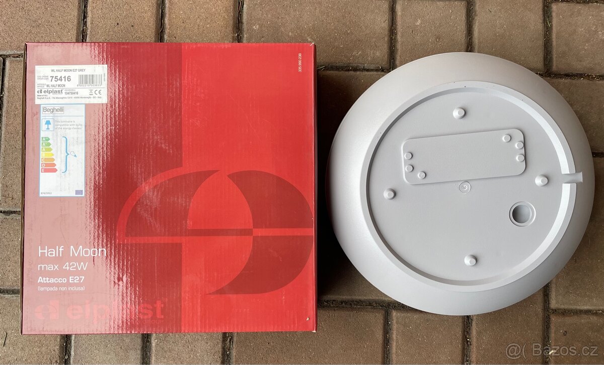 LED Svítidlo WL HALF MOON E27 GREY - 2