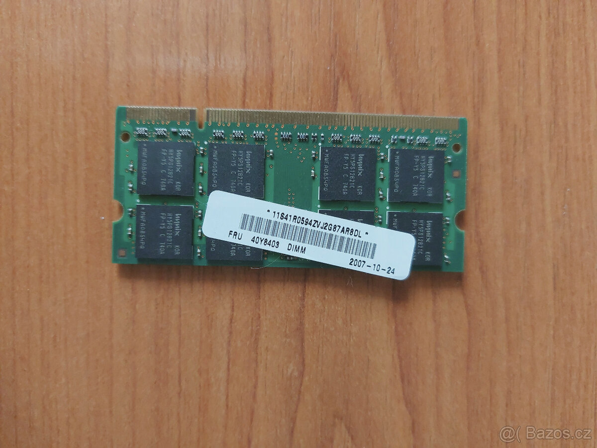 RAM Hynix 1GB 2Rx8 PC2-5300S-555-12 - 2