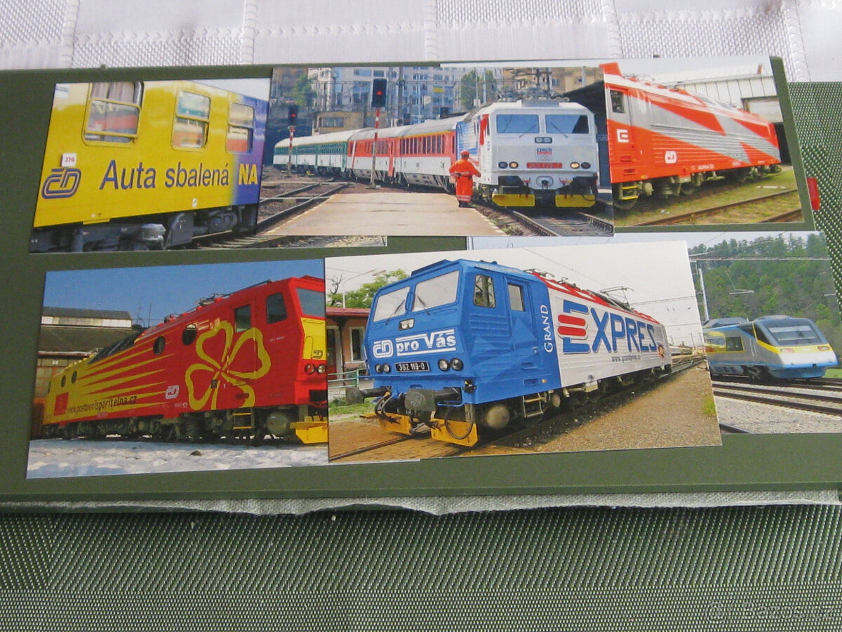 POHLEDNICE-Železniční pohlednice-soubor 12ti pohlednic - 2