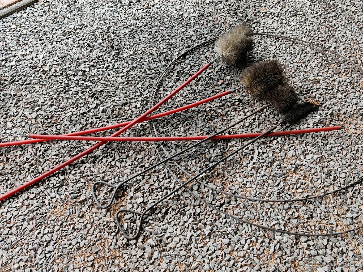 Kartáče na čištění kotle komínu kouřové koleno kouřovod - 2