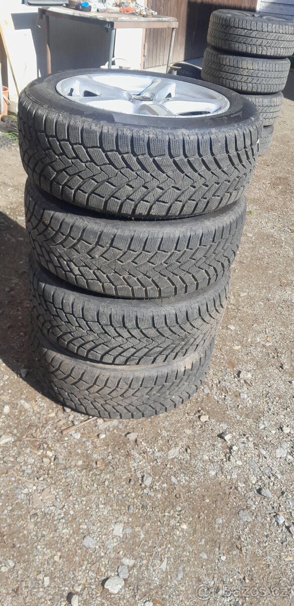 Alu kola ,zimní pneu 225/55r17 - 2
