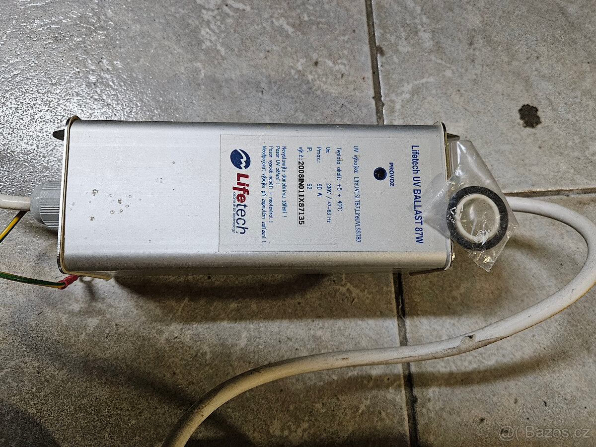 UV lampa UV-C Lifetech UV Ballast 87w, 80m3 - 2