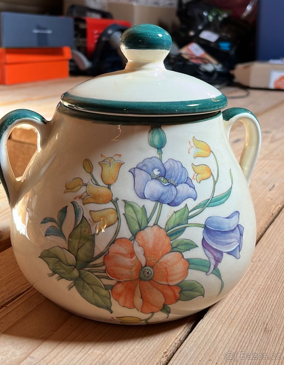 Keramický soudek a talíř - 2