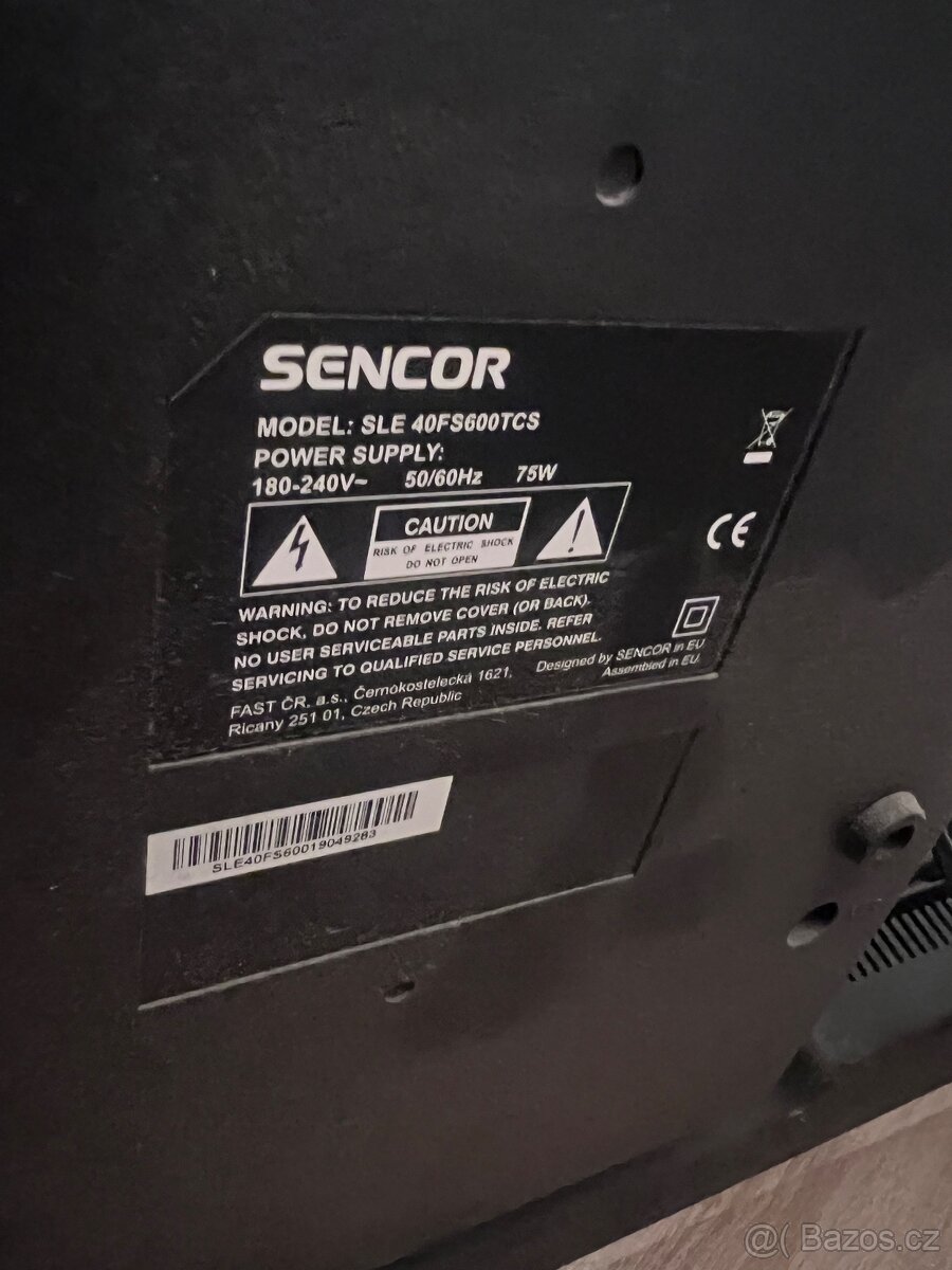 Prodám TV Sencor Smart LED 101CM, Full HD, - 2