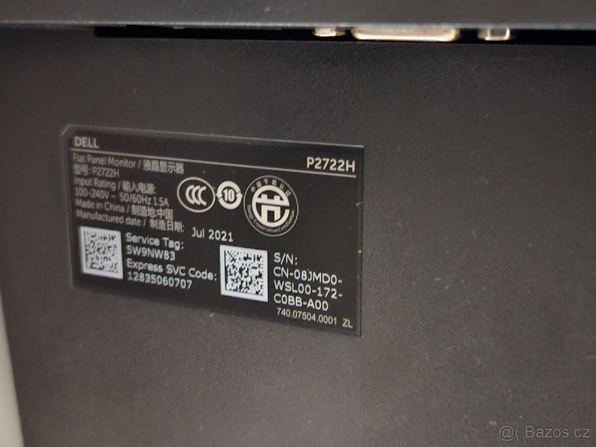 27" monitor Dell P2722H - 2