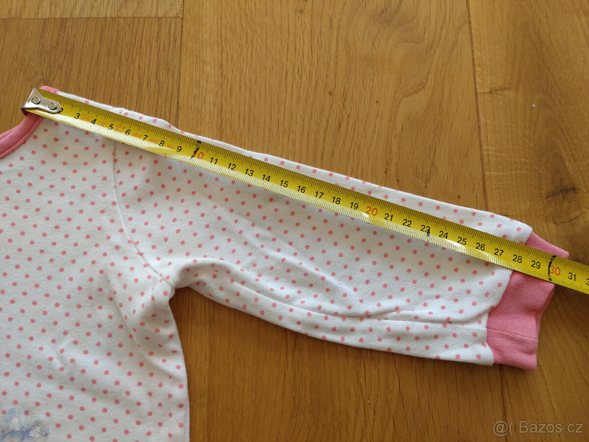 Tričko dl. rukáv (puntík motýlek) - 2